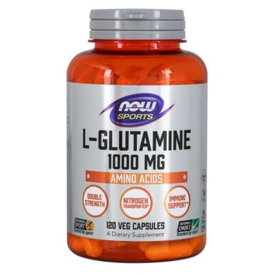 Now Foods L-Glutamine Double Strength 1000mg Συμπλήρωμα Διατροφής για Αποκατάσταση & Διατήρηση της Εντερικής Υγείας 120 VegCaps