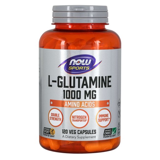 Now Foods L-Glutamine Double Strength 1000mg Συμπλήρωμα Διατροφής για Αποκατάσταση & Διατήρηση της Εντερικής Υγείας 120 VegCaps
