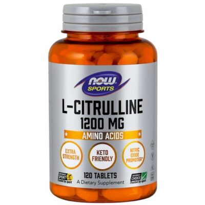 Now Foods L-Citrulline Extra Strength 1200mg Συμπλήρωμα Διατροφής που Συμβάλει στην Διατήρηση Ισχυρού Ανοσοποιητικού 120 Tabs