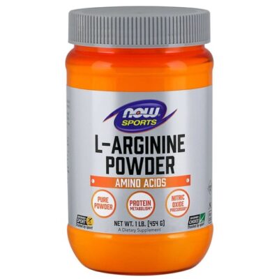 Now Foods L-Arginine Powder Συμπλήρωμα Διατροφής με Αργινίνη που Συμβάλει στην Παραγωγή Ενέργειας στους Μύες 454gr