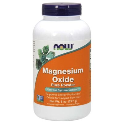 Now Foods Magnesium Oxide Pure Powder Συμπλήρωμα Διατροφής Οξειδίου του Μαγνησίου σε Σκόνη 227gr