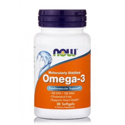 Now Foods Omega-3 1000mg Συμπλήρωμα Διατροφής Ωμέγα-3 Λιπαρών Οξέων 30Softgels