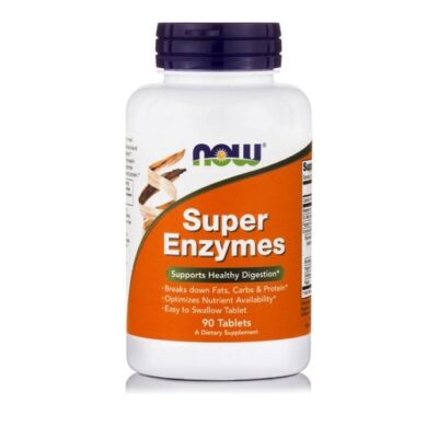 Now Foods Super Enzymes Περιέχει Έναν Συνδυασμό Πεπτικών Ενζύμων 90tabs