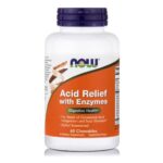 Now Foods Acid Relief With Enzymes Θετική Συνδρομή στην Οισοφαγική Παλινδρόμηση την Καούρα και τη Δυσπεψία 60Chew.
