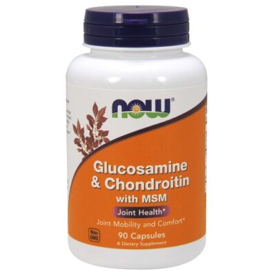 Now Foods Glucosamine & Chondroitin With MSM Συμπλήρωμα Διατροφής που Συμβάλει στην Ενίσχυση της Δομής των Αρθρώσεων 90 Caps