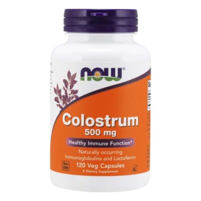 Now Foods Colostrum 500mg Συμπλήρωμα Διατροφής από Πρωτόγαλα για Δυνατό Ανοσοποιητικό 120 VegCaps