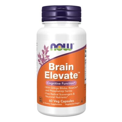 Now Foods Brain Elevate™ Συμπλήρωμα Διατροφής για την Σωστή Εγκεφαλική Λειτουργία & την Ενίσχυση της Μνήμης 60 VegCaps