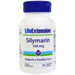 Life Extension Silymarin 100mg Συμπλήρωμα Διατροφής που Συμβάλλει στην Καλή Λειτουργία του Συκωτιού 90 Veg.Caps