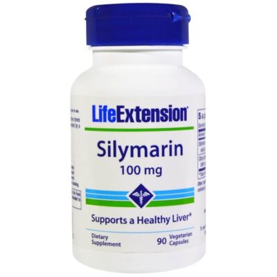 Life Extension Silymarin 100mg Συμπλήρωμα Διατροφής που Συμβάλλει στην Καλή Λειτουργία του Συκωτιού 90 Veg.Caps