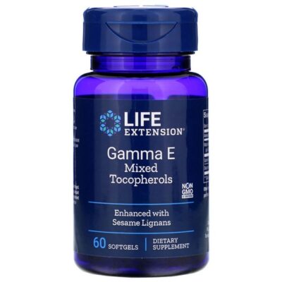 Life Extension Gamma Ε Mixed Tocopherol With Sesame Lignans Συμπλήρωμα Διατροφής Βιταμίνης Ε 60soft.gels