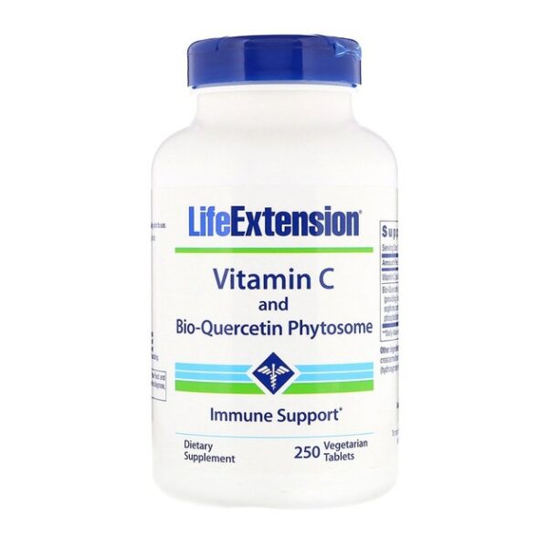 Life Extension Vitamin C And Bio-Quercetin Phytosome 1000mg Συμπλήρωμα Διατροφής Βιταμίνη C με Φυτοσωμιακή Βιο-Κερσετίνη 250caps
