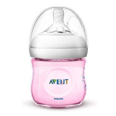 Avent Natural Μπιμπερό για Νεογέννητα Πλαστικό Ροζ 125ml SCF031/17