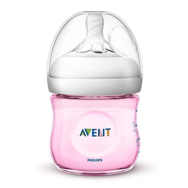 Avent Natural Μπιμπερό για Νεογέννητα Πλαστικό Ροζ 125ml SCF031/17
