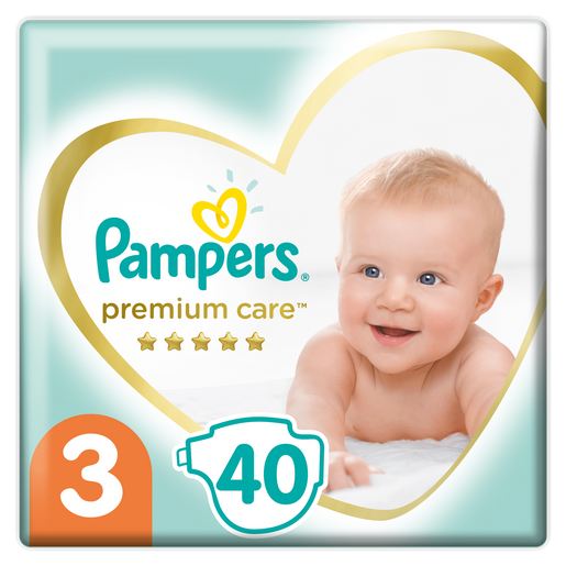 Pampers Premium Care Νο3 (6-10kg) 40 πάνες