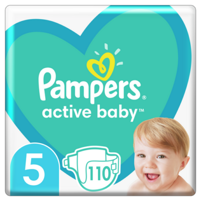 Pampers Active Baby Mega Pack Νο5 (11-16 kg) 110 πάνες
