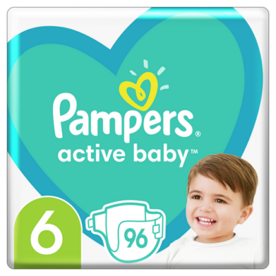 Pampers Active Baby Mega Pack Νο6 (13-18 kg) 96 πάνες