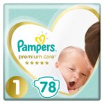 Pampers Premium Care Πάνες No 1 (2-5kg) 78Τμχ