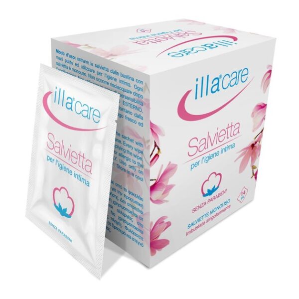 Illa Care Salvietta Intima Μαντηλάκια Καθαρισμού της Ευαίσθητης Περιοχής 14 Τεμάχια
