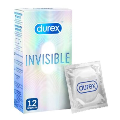 Durex Invisible Extra Sensitive Εξαιρετικά Λεπτά Προφυλακτικά 12 Τεμάχια