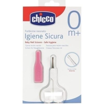 Chicco Ψαλιδάκι Ασφαλείας με Θήκη Ροζ