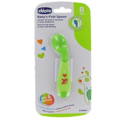 First Spoon Κουτάλι Σιλικόνης για Βρέφη από 8m+ 1τμχ - Chicco