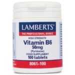 Lamberts Vitamin B-6 Pyridoxine 50mg 100 tabs