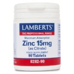 Lamberts Zinc 15mg (as Citrate) 90tabs