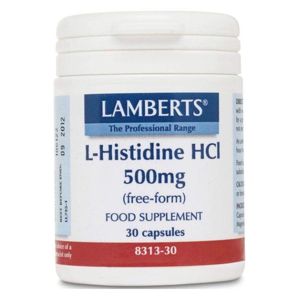 Lamberts L-Histidine HC 500mg 30 caps