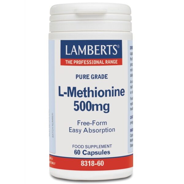 Lamberts L-Methionine 500mg 60 caps