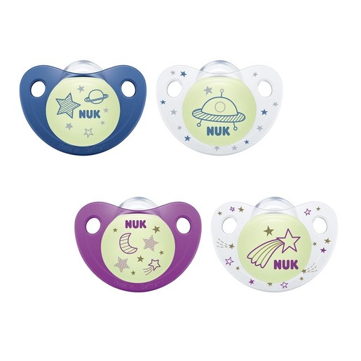 Nuk Night & Day Πιπίλα Σιλικόνης 1τμχ