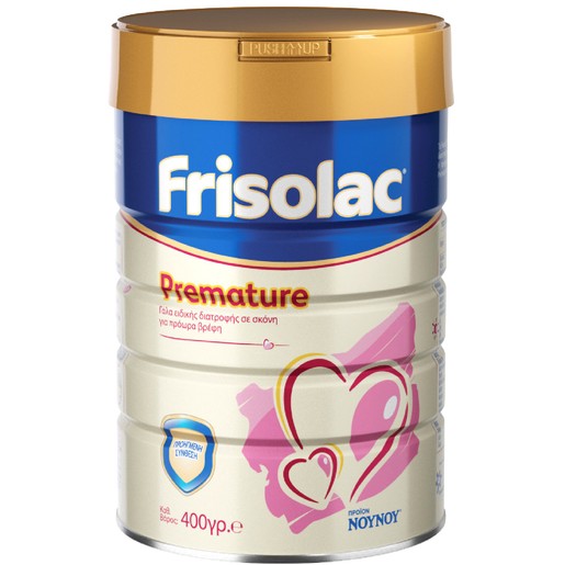 Nounou Frisolac Premature Γάλα Ειδικής Διατροφής Σε Σκόνη Για Πρόωρα Και Ελλιποβαρή Βρέφη 400gr