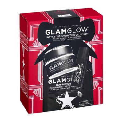 Glamglow Instant Rejuvenating Glow Set Youthmud Mask 50gr & Youthpotion Serum 10ml & 3x Bubblesheet Oxygenating Cleanse Mask