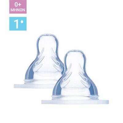 Mam Teat Skin Soft Θηλή Σιλικόνης για Μικρή Ροή Μέγεθος 1 Κωδ 400S από 0+ Μηνών 2 Τεμάχια