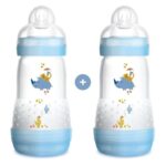 Mam Promo Pack Easy Start™ Anti-Colic Nature Safari 2+ Μηνών Κωδ 355S Μπιμπερό Πολυπροπυλενίου με Θηλή Σιλικόνης 2x260ml