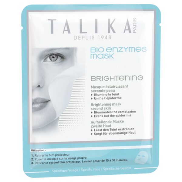 Talika Bio Enzymes Brightening Mask Μάσκα Προσώπου Λάμψης & Ενυδάτωσης 1τμχ