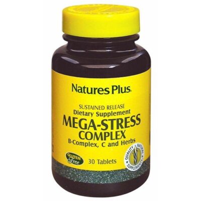 Nature's Plus Mega Stress Complex Ισχυρή Φόρμουλα Κατά του Άγχους 30tabs