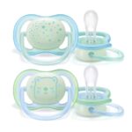 Avent Ultra Air Night Ορθοδοντική Πιπίλα Νυχτός Σιλικόνης 0-6m SCF376/11
