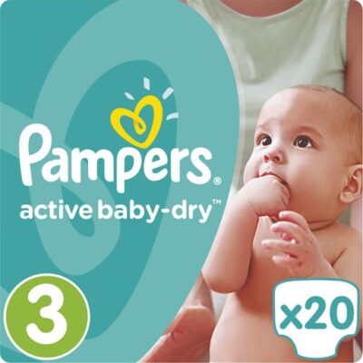 Pampers Active Baby Dry No3 (5-9kg) 20 πάνες