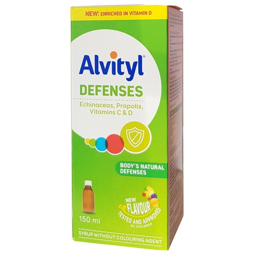 Alvityl Defences Σιρόπι με Εχινάκεια Πρόπολη Βιταμίνη C & D 150ml