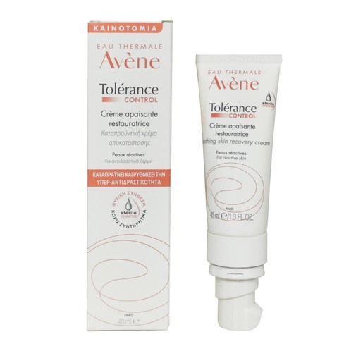 Avene Tolerance Control Creme Apaisant Restaurateur Καταπραϋντική Κρέμα Αποκατάστασης για Αντιδραστικό Δέρμα 40ml