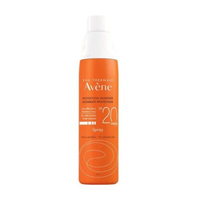 Avene Protection Moderee Spray Spf20 Μεσαία Αντηλιακή Προστασία του Ευαίσθητου Δέρματος για Πρόσωπο & Σώμα 200ml