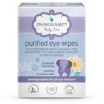 Pharmasept Baby Purified Eye Wipes Αποστειρωμένα Μαντηλάκια για τον Καθαρισμό της Οφθαλμικής Περιοχής & των Βλεφάρων 10Τεμάχια