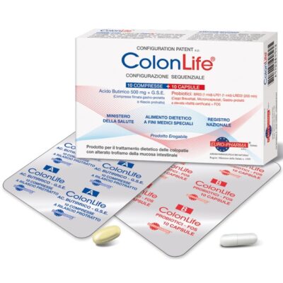 Euro-Pharma ColonLife Φυσικό Συμπλήρωμα για Παθήσεις του Παχέος Εντέρου 10 tabs & 10 caps