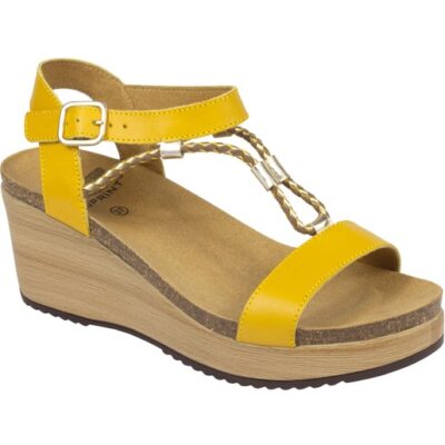 Scholl Shoes Blanche Ώχρα Γυναικεία Ανατομικά Παπούτσια Χαρίζουν Σωστή Στάση & Φυσικό Χωρίς Πόνο Βάδισμα 1 Ζευγάρι