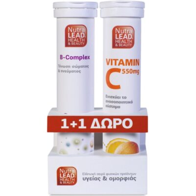 Nutralead B- Complex 20Αναβρ.Δισκία + Βιταμίνη C 550mg 20Αναβρ.Δισκία