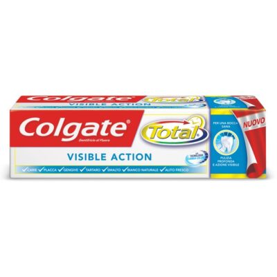 Colgate Total Visible Action Αντιβακτηριδιακή Οδοντόκρεμα Ενεργής Τεχνολογίας Κατά την Διάρκεια του Βουρτσίσματος 75ml