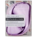 Tangle Teezer Compact Styler Detangling Hairbrush Lila/Chrome Ξεμπερδεύει τα Μαλλιά και Απομακρύνει Εύκολα τους Κόμπους 1τεμάχιο