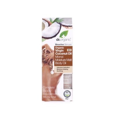 Dr Organic Organic Virgin Coconut Oil Moisture Melt Body Oil 90g