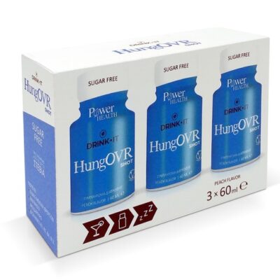 Power Health Drink it HungOVR Συμπλήρωμα Διατροφής με Ειδικό Μίγμα για Ενέργεια το Πρωί 3 x 60ml