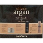 Macrovita Olive & Argan Gift Pack For Women Κρέμα Προσώπου Νύχτας 50ml + Ανορθωτικός Ορός 30ml + Κρέμα Ματιών 30ml